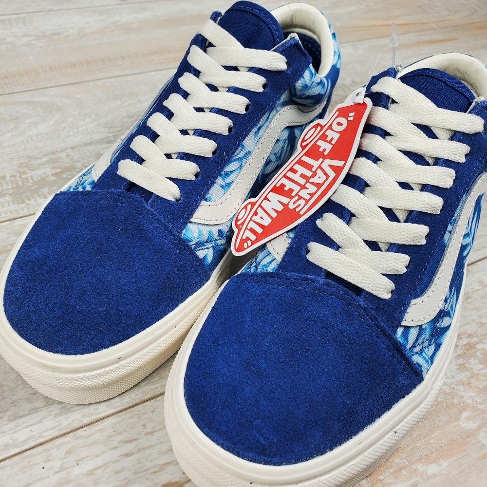 Vans Old Skool Solar Floral True Blue Marshmallow - Picture 2 of 9